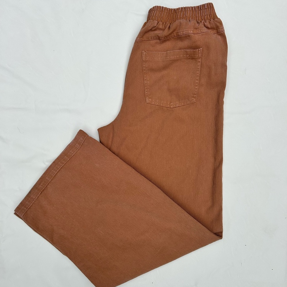 Carly Jean Los Angeles Women's Rust-Toned Working for the Weekend Pants, size M